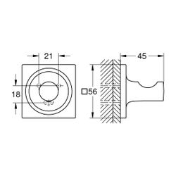 Grohe Allure Bademantelhaken, Cool Sunrise... GROHE-40284GL1 4005176531972 (Abb. 1)