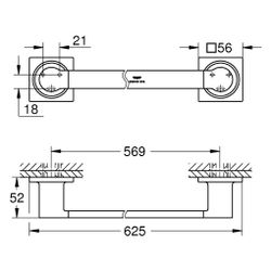 Grohe Allure Badetuchhalter, Satin Graphite, 40341MG1... GROHE-40341MG1 4005176947285 (Abb. 1)