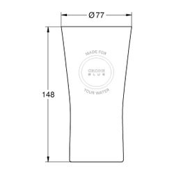 Grohe Wassergläser Grohe Blue 6 Kristallgläser mit Grohe Blue Dekor, 40437000... GROHE-40437000 4005176885471 (Abb. 1)