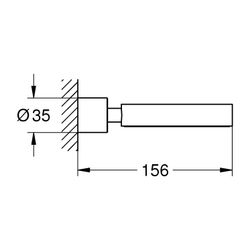 Grohe Atrio Halter Warm Sunset gebürstet für Seifenschale oder Fön-Einsatz... GROHE-40885DL0 4005176950278 (Abb. 1)