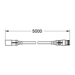 Grohe Verlängerungskabel F-digital Deluxe, für Verbindung Steuereinheit und Dampfgenera... GROHE-42634000 4005176758782 (Abb. 1)