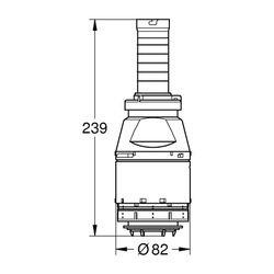 Grohe Ablaufventil unterbrechbar, ohne Ventilsitz, ohne Verlängerung, Start/Stopp Betät... GROHE-42690000 4005176268748 (Abb. 1)