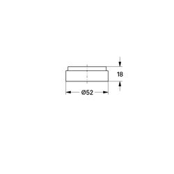 Grohe Rosette Chiara für 3-Loch-Waschtischbatterie, Edelmessing, 45494Z00... GROHE-45494Z00  (Abb. 1)