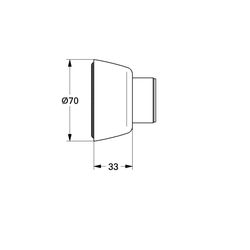 Grohe Rosette, DN 15, Nickel poliert, 45545BE0... GROHE-45545BE0  (Abb. 1)