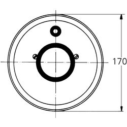 Grohe Rosette, D 170mm, Bronze, 46057B00... GROHE-46057B00  (Abb. 1)
