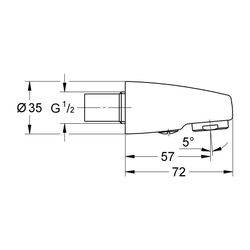 Grohe Europlus Auslaufbrause Waschtischbatterie herausziehbar, Gold, 46103G00... GROHE-46103G00 4005176008825 (Abb. 1)