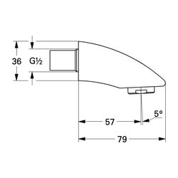 Grohe Auslaufbrause chrom 46231000 4005176093326... GROHE-46231000 4005176093326 (Abb. 1)