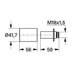 Grohe Verlängerungsset für Standmontage, 50mm, Chrom, 46261000... GROHE-46261000 4005176059988 (Abb. 1)