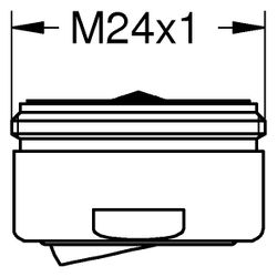 Grohe Strahlregler AquaGuide, verstellbar, M24x1, 5,7l/min, Mattschwarz, 468372430... GROHE-468372430 4067393031079 (Abb. 1)