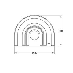 Grohe Rosette, 181x235mm, Aranja/Gold, 47459AG0... GROHE-47459AG0  (Abb. 1)