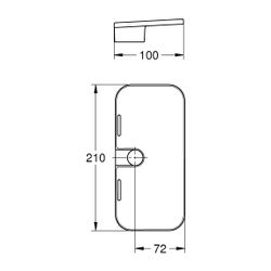 Grohe Seifenschale für Rainshower SmartActive Brausestangen, D 22mm, 48426000... GROHE-48426000 4005176485992 (Abb. 1)