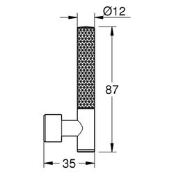 Grohe Atrio Private Collection Hebelgriffe, Rändelstruktur, für 21134/21140/20587/20593... GROHE-48646AL0 4005176788642 (Abb. 1)