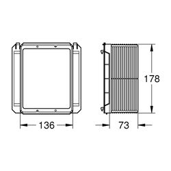 Grohe Revisionsschacht für große Abdeckplatten, zur Kombination mit Rapid SLX, 66791000... GROHE-66791000 4005176866562 (Abb. 1)