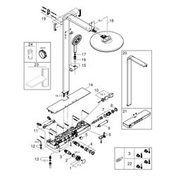 Grohe Rainshower Aqua Pure 100964 Duschsystem Wandmontage mit SmartControl Thermostat... GROHE-100964AL00 4005176949746 (Abb. 1)