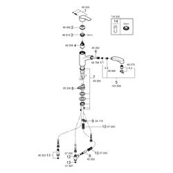 Grohe Eurosmart Einhand-Spültischbatterie, Niederdruck, flacher Auslauf, herausziehba... GROHE-1012310000 4067393002833 (Abb. 1)
