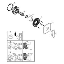 Grohe Cubeo Einhand-Brausebatterie, Fertigmontageset für Rapido SmartBox, Chrom, 1017... GROHE-1017770000 4067393010609 (Abb. 1)