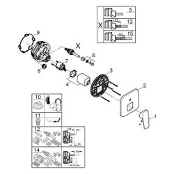 Grohe Cubeo Einhand-Wannenbatterie, Fertigmontageset für Rapido SmartBox, mit Umstell... GROHE-1017780000 4067393010647 (Abb. 1)