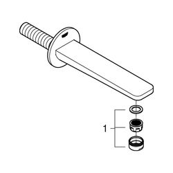 Grohe Lineare Wanneneinlauf, Wandmontage, Chrom, 13383001... GROHE-13383001 4005176418167 (Abb. 1)