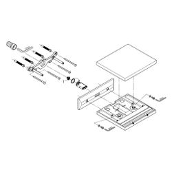 Grohe Allure Brilliant Schwallauslauf, Ausladung 180mm für Wanne und Brause, Hard Graph... GROHE-13486AL0 4005176756641 (Abb. 1)