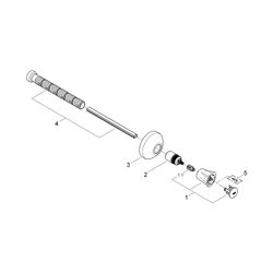Grohe Costa Unterputzventil Oberbau, Einbautiefe stufenlos einstellbar 20-200mm, Rote M... GROHE-19807001 4005176843198 (Abb. 1)