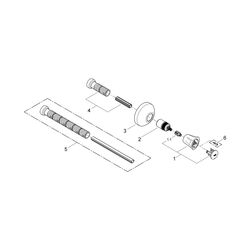 Grohe Costa Unterputzventil Oberbau, Einbautiefe stufenlos einstellbar 20-80mm, Blaue M... GROHE-19808001 4005176843204 (Abb. 1)