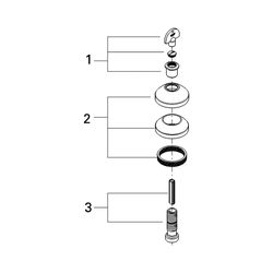 Grohe Unterputzventil Oberbau Chrom, 19842000... GROHE-19842000 4005176116650 (Abb. 1)