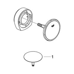 Grohe Talentofill Wannenfüll-, Ab- und Überlaufgarnitur, FMS, zur Komb. mit Wannengarni... GROHE-19952000 4005176174230 (Abb. 1)