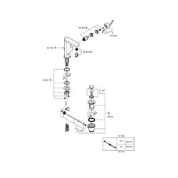 Grohe Plus Einhand-Waschtischbatterie, M-Size, 1-Loch-Montage, 1 1/4" Zugstangen-Garnit... GROHE-23871003 4005176529726 (Abb. 1)