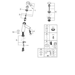Grohe Concetto Einhand-Waschtischbatterie, M-Size, Push-Open-Ablaufgarnitur, Chrom, 239... GROHE-23932001 4005176584022 (Abb. 1)
