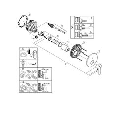 Grohe Lineare Einhand-Wannenbatterie, Fertigmontageset für Rapido SmartBox, Supersteel,... GROHE-24064DC1 4005176465734 (Abb. 1)