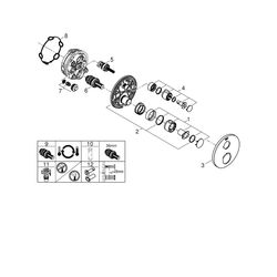 Grohe Grohtherm Thermostat-Brausebatterie, rund, Fertigmontageset für Rapido, Chrom, 24... GROHE-24075000 4005176465987 (Abb. 1)