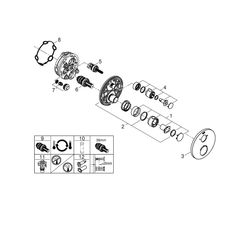 Grohe Grohtherm Thermostat-Brausebatterie, rund, mit integrierter 2-Wege-Umstellung, Fe... GROHE-24076000 4005176465994 (Abb. 1)