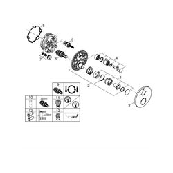 Grohe Grohtherm Thermostat-Wannenbatterie, mit integrierter 2-Wege-Umstellung, Fertigmo... GROHE-24077000 4005176466007 (Abb. 1)