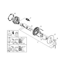 Grohe Plus Einhandbatterie Fertigmontageset, mit 3-Wege-Umstellung, für Rapido SmartBox... GROHE-24093003 4005176530050 (Abb. 1)