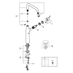 Grohe Essence Einhand-Waschtischbatterie, XL-Size, glatter Körper, schwenkbarer Auslauf... GROHE-24170DC1 4005176711657 (Abb. 1)
