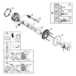 Grohe Atrio Einhand-Wannenbatterie, Fertigmontageset für Rapido SmartBox, Warm Sunset g... GROHE-24355DL0 4005176952159 (Abb. 1)