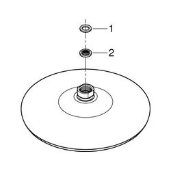Grohe Tempesta 210 Kopfbrause, 1 Strahlart, max. Durchfluss bei 3 bar 8,5l/min, Chrom, ... GROHE-26410000 4005176390142 (Abb. 1)