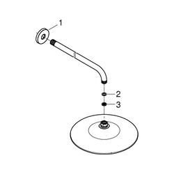 Grohe Euphoria 260 SmartControl Kopfbrauseset, Brausearm 380mm, maximaler Durchfluss be... GROHE-26458000 4005176416958 (Abb. 1)