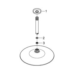 Grohe Euphoria 260 SmartControl Kopfbrauseset, Deckenauslass 142mm, maximaler Durchflus... GROHE-26461000 4005176416989 (Abb. 1)