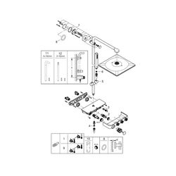 Grohe Euphoria SmartControl System 310 Cube Duo Duschsystem, mit Aufputz-Thermostatbatt... GROHE-26508DC0 4005176526367 (Abb. 1)