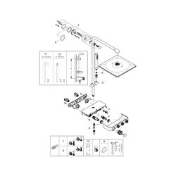 Grohe Euphoria SmartControl System 310 Cube Duo Duschsystem, mit Aufputz-Thermostatbatt... GROHE-26508LS0 4005176457616 (Abb. 1)
