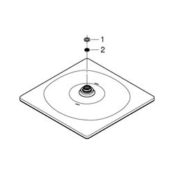 Grohe Rainshower Mono 310 Cube Kopfbrause, Brauseboden Chrom, 1 Strahlart, Chrom, 26567... GROHE-26567000 4005176482113 (Abb. 1)