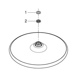 Grohe Tempesta 250 Kopfbrause, 1 Strahlart, Durchflusskonstanthalter 8,5l/min, Chrom, 2... GROHE-26666000 4005176580536 (Abb. 1)