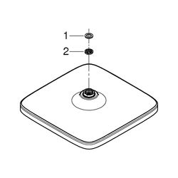 Grohe Tempesta 250 Cube Kopfbrause, 1 Strahlart, max. Durchfluss bei 3 bar 8l/min, Chro... GROHE-26685000 4005176580727 (Abb. 1)