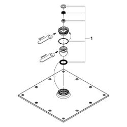 Grohe Rainshower Aqua 230 Kopfbrause, 1 Strahlart, 230x230mm, Metall, 9,5l/min Durchflu... GROHE-26877000 4005176759222 (Abb. 1)