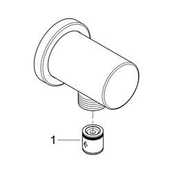 Grohe Rainshower Wandanschlussbogen, Außengewinde, eigensicher, mit runder Rosette, Chr... GROHE-27057000 4005176830457 (Abb. 1)
