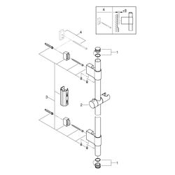 Grohe Rainshower Brausestange, 1150mm, mit FastFixation Plus, Chrom, 27136001... GROHE-27136001 4005176870965 (Abb. 1)