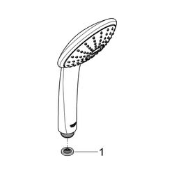 Grohe Euphoria 110 Mono Handbrause, 1 Strahlart, 5,5l/min, EcoJoy, Chrom, 27265000... GROHE-27265000 4005176856983 (Abb. 1)