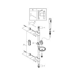 Grohe Euphoria Cosmopolitan Stick Brausestangenset, Brausestange 900mm, 1 Strahlart, mi... GROHE-27368000 4005176875946 (Abb. 1)