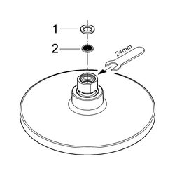 Grohe Euphoria Cosmopolitan 180 Kopfbrause, 1 Strahlart, max. Durchfluss 7,5l/min bei 3... GROHE-27492000 4005176885556 (Abb. 1)